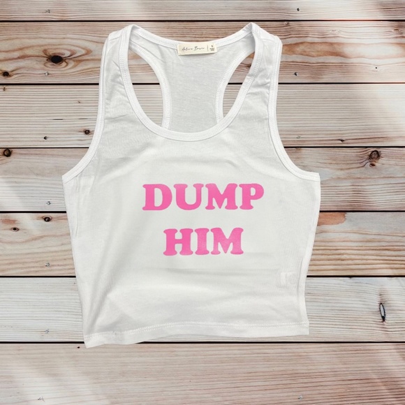 Dump Him Crop Tank top - Picture 1 of 1